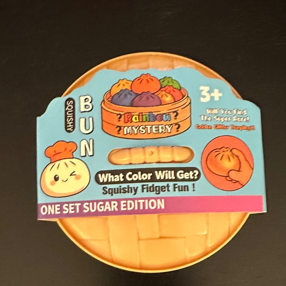 RARE Squishy Bun Rainbow Mystery - Sugar Edition Squishy Fidget Toy